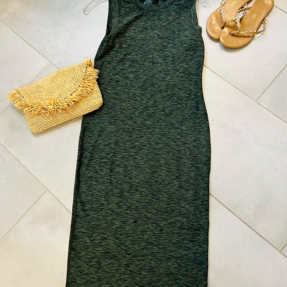 Prana Sleek and Sporty Green Sleeveless Dress